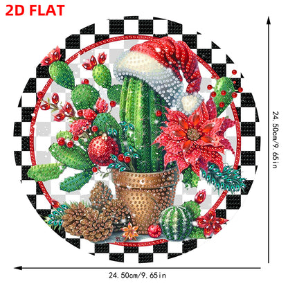 Acrylic 2D Flat DIY Christmas Diamond Art Pendant Wall Decor for Home & Windows