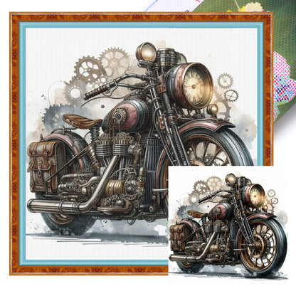 Motorcycle - 11CT Stamped Cross Stitch 40*40CM