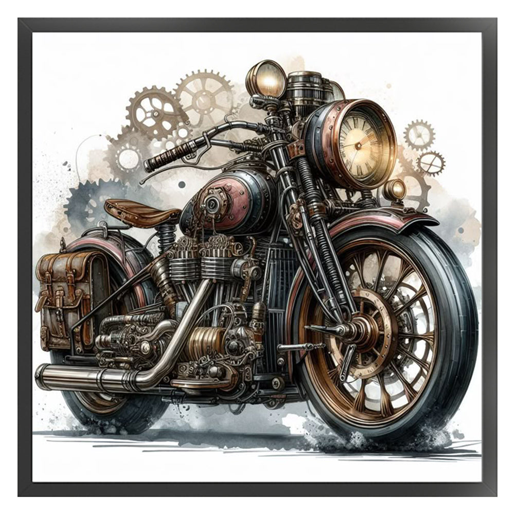 Motorcycle - 11CT Stamped Cross Stitch 40*40CM