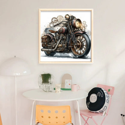 Motorcycle - 11CT Stamped Cross Stitch 40*40CM
