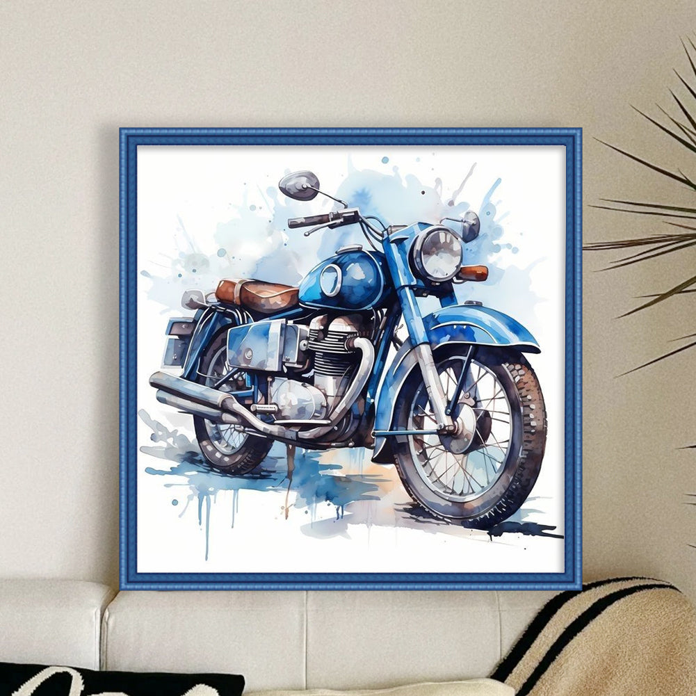 Motorcycle - 11CT Stamped Cross Stitch 40*40CM