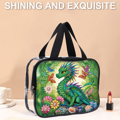 DIY Diamond Art Rhinestone Makeup Bag Crystal Transparent PVC Storage Pack Gift