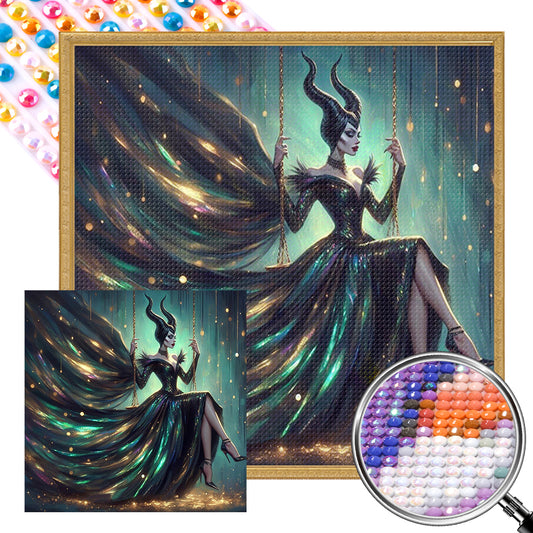 Maleficent - Partial AB Full Round Drill Diamond Painting 40*40CM