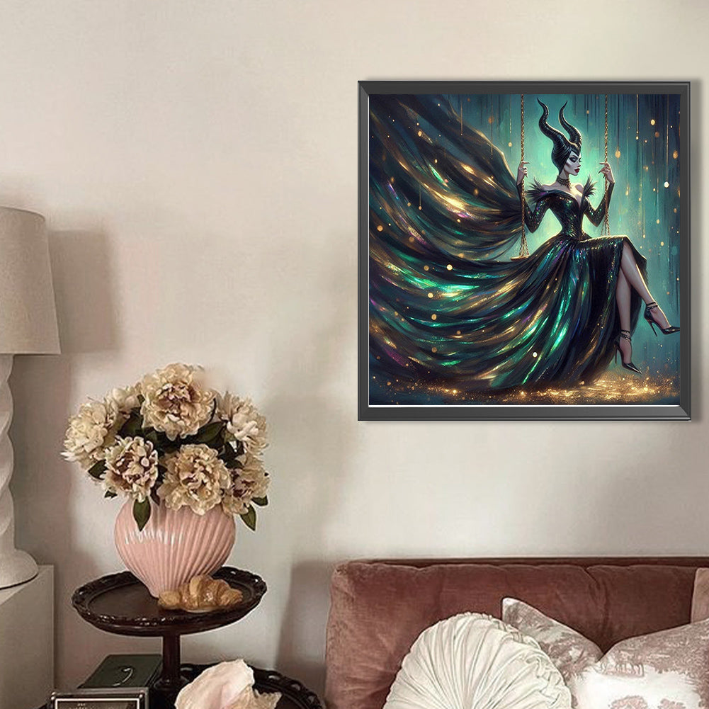 Maleficent - Partial AB Full Round Drill Diamond Painting 40*40CM
