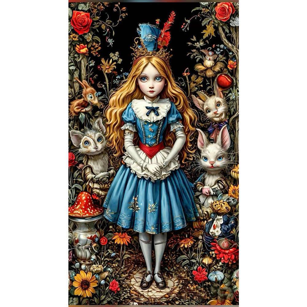 Alice - 14CT Stamped Cross Stitch 40*70CM