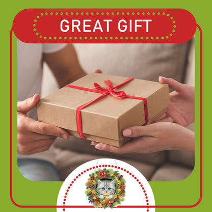 2D Flat Christmas DIY Hanging Diamond Art Kits Window Hanging Art for Home Decor