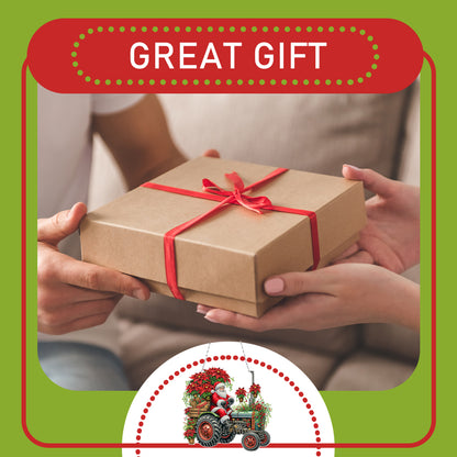 2D Flat Christmas DIY Hanging Diamond Art Kits Window Hanging Art for Home Decor