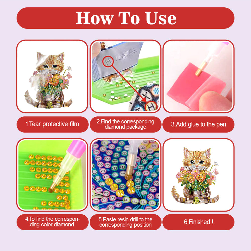 Xmas Acrylic Shaking Head Desktop Diamond Art Kits for Home Office Desktop Decor