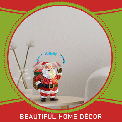 Xmas Acrylic Shaking Head 5D DIY Diamond Art Tabletop Decorations (Santa Claus)