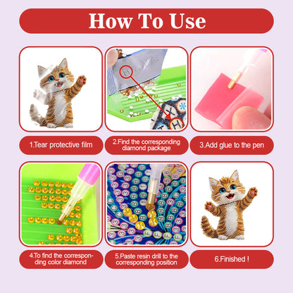 Xmas Acrylic Shaking Head Desktop Diamond Art Kits for Home Office Desktop Decor