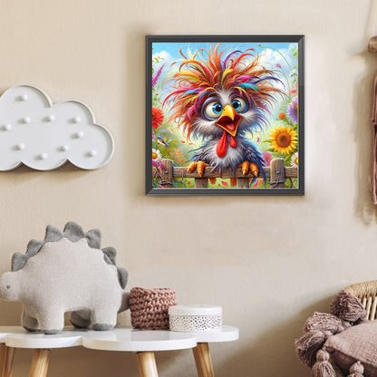 Funny Chicken - Full Round Drill Diamond Painting 30*30CM