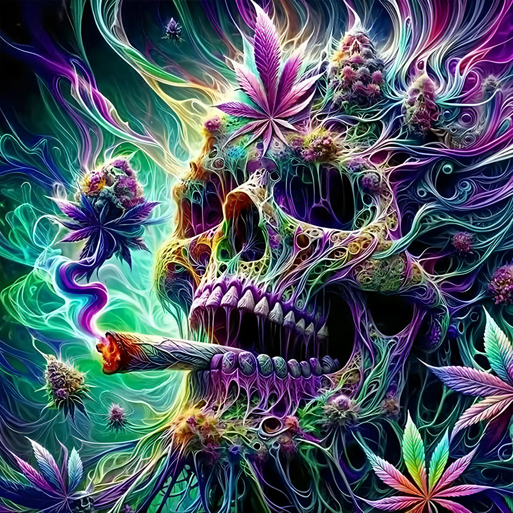 Skull - Full Round Drill Diamond Painting 40*40CM