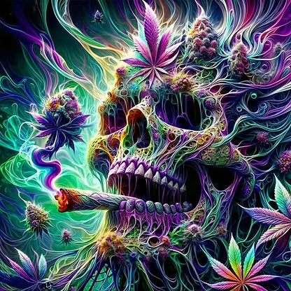 Skull - Full Round Drill Diamond Painting 40*40CM