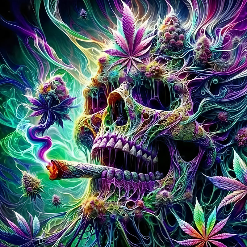 Skull - Full Round Drill Diamond Painting 40*40CM