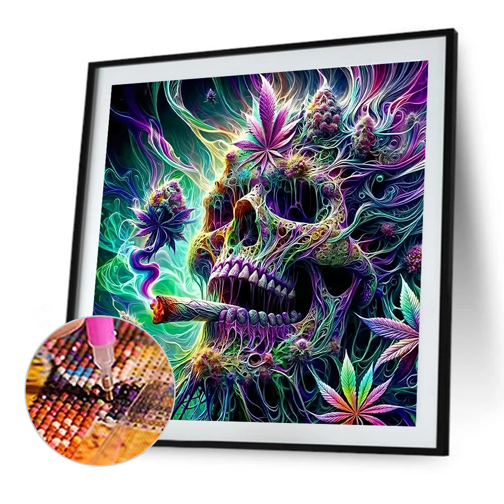 Skull - Full Round Drill Diamond Painting 40*40CM