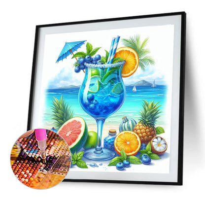 Summer Beach Drink - Full Round Drill Diamond Painting 30*30CM