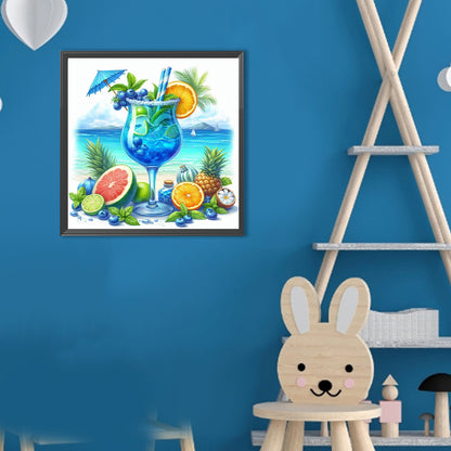 Summer Beach Drink - Full Round Drill Diamond Painting 30*30CM