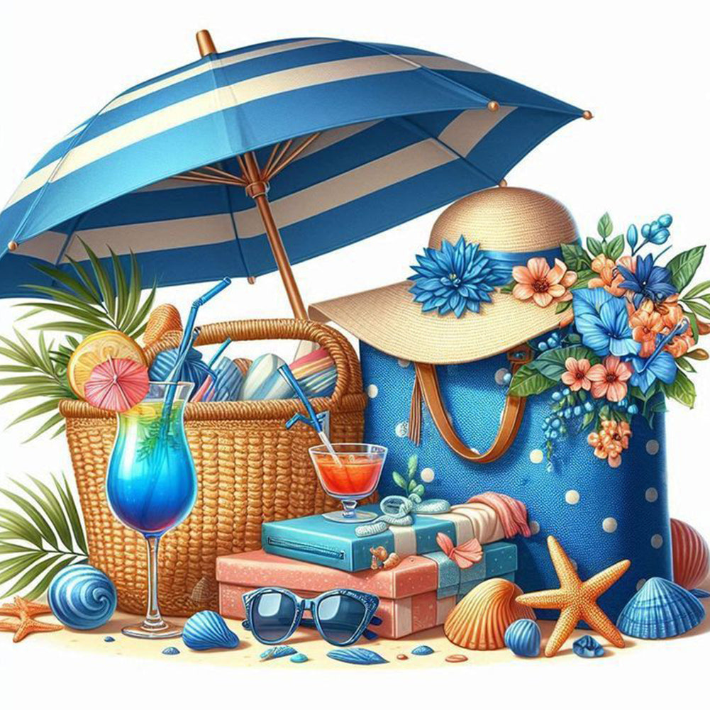 Beach Bag - Full Round Drill Diamond Painting 30*30CM