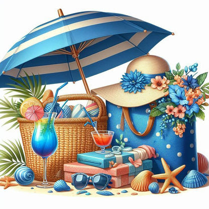 Beach Bag - Full Round Drill Diamond Painting 30*30CM