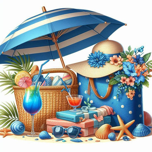 Beach Bag - Full Round Drill Diamond Painting 30*30CM