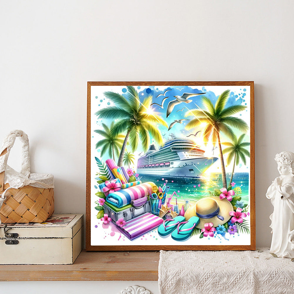Sea Cruise - Full Round Drill Diamond Painting 30*30CM