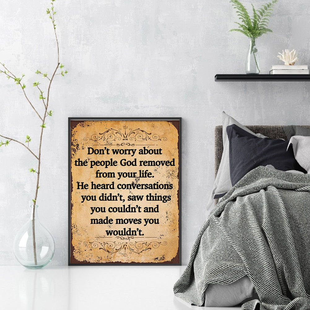 Calligraphy And Painting - 14CT Stamped Cross Stitch 30*40CM