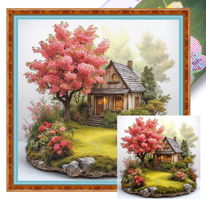 Seasonal Scenery: Spring - 11CT Stamped Cross Stitch 50*50CM
