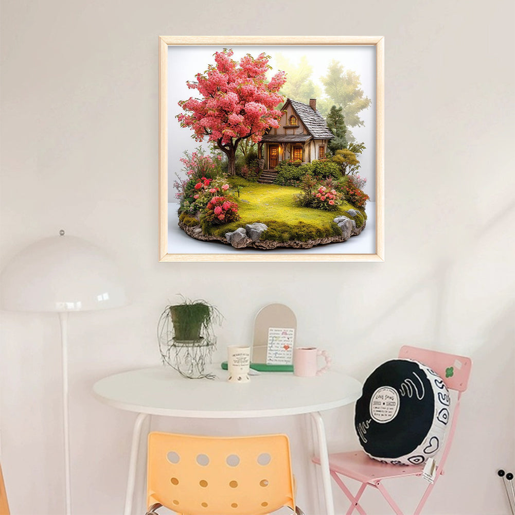 Seasonal Scenery: Spring - 11CT Stamped Cross Stitch 50*50CM