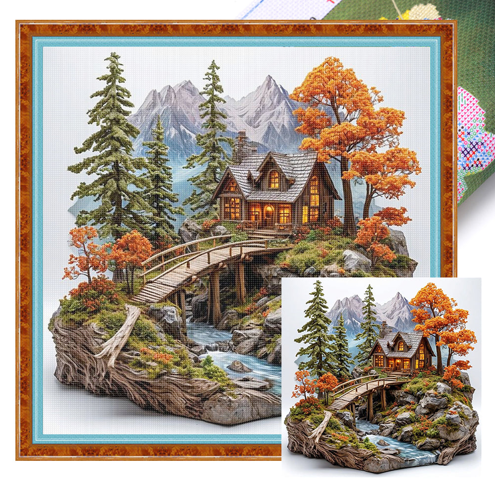 Seasonal Scenery: Autumn - 11CT Stamped Cross Stitch 50*50CM