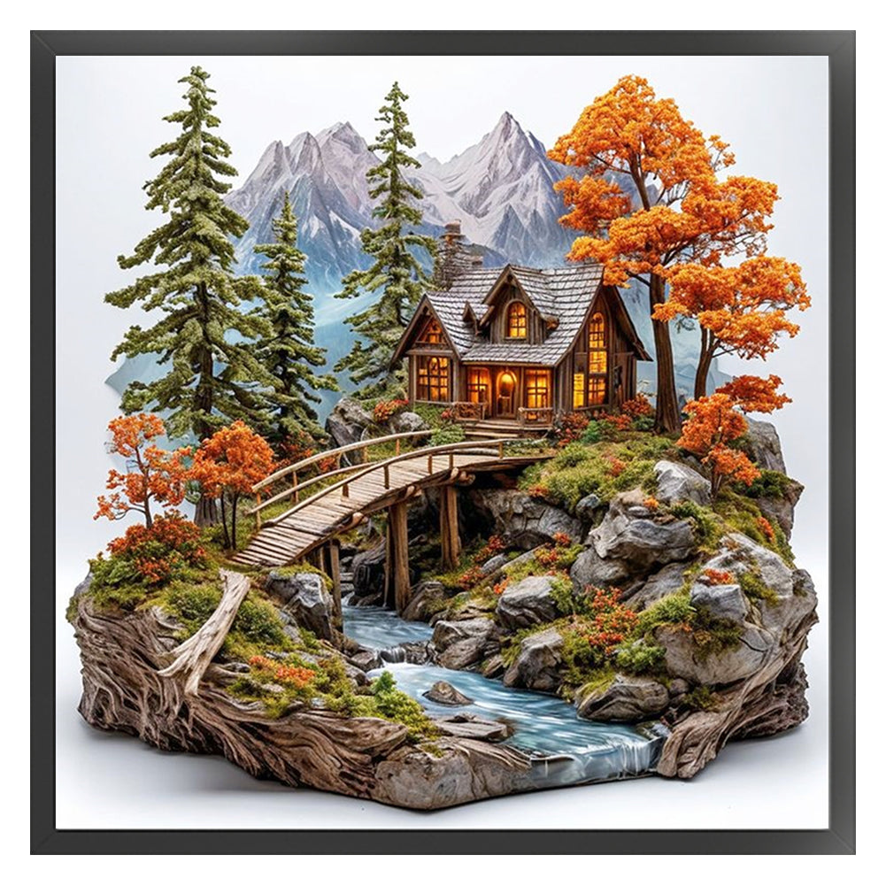 Seasonal Scenery: Autumn - 11CT Stamped Cross Stitch 50*50CM