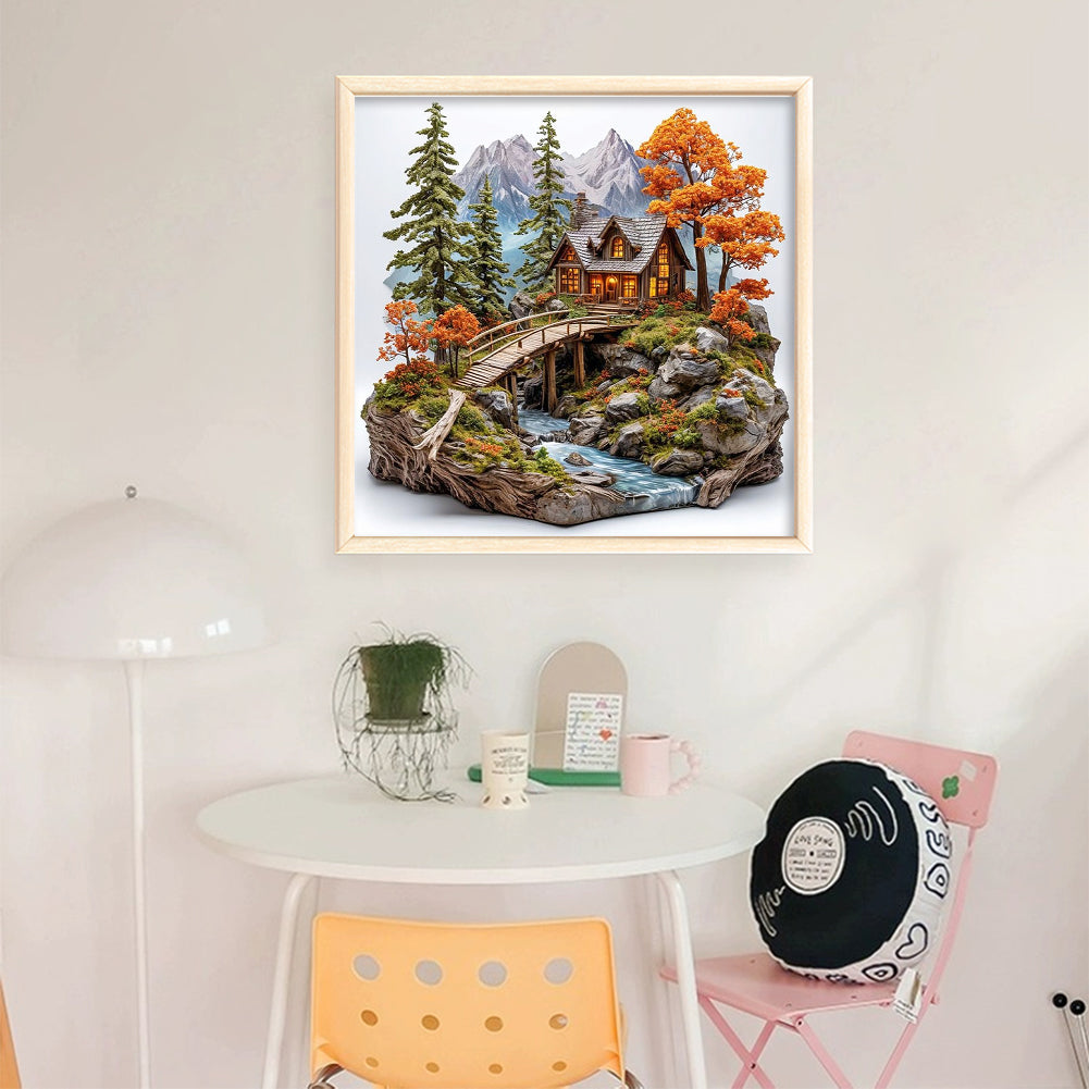 Seasonal Scenery: Autumn - 11CT Stamped Cross Stitch 50*50CM