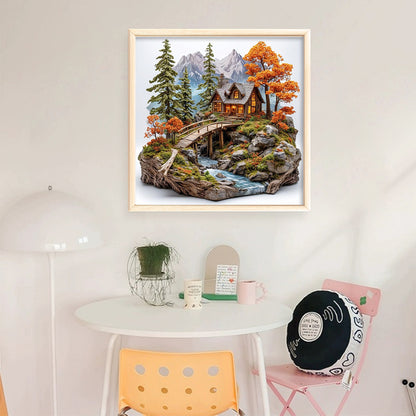 Seasonal Scenery: Autumn - 11CT Stamped Cross Stitch 50*50CM