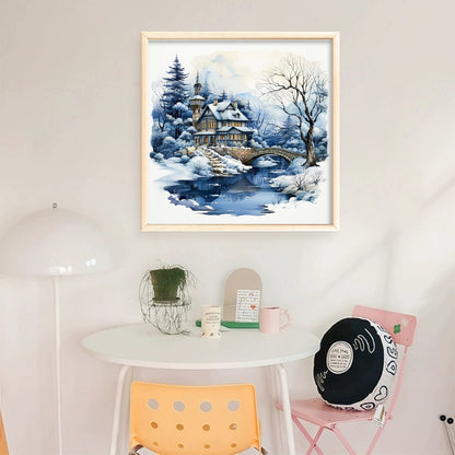Seasonal Scenery: Winter - 11CT Stamped Cross Stitch 50*50CM