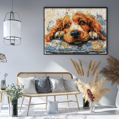 Golden Retriever - 14CT Stamped Cross Stitch 44*36CM(Joy Sunday)