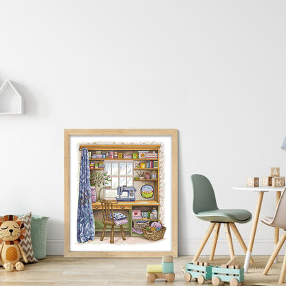 My Handmade Tabletop - 14CT Stamped Cross Stitch 42*48CM(Joy Sunday)