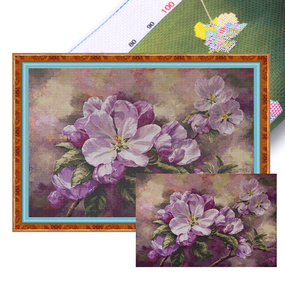 Apple Blossoms - 14CT Stamped Cross Stitch 104*72CM(Joy Sunday)