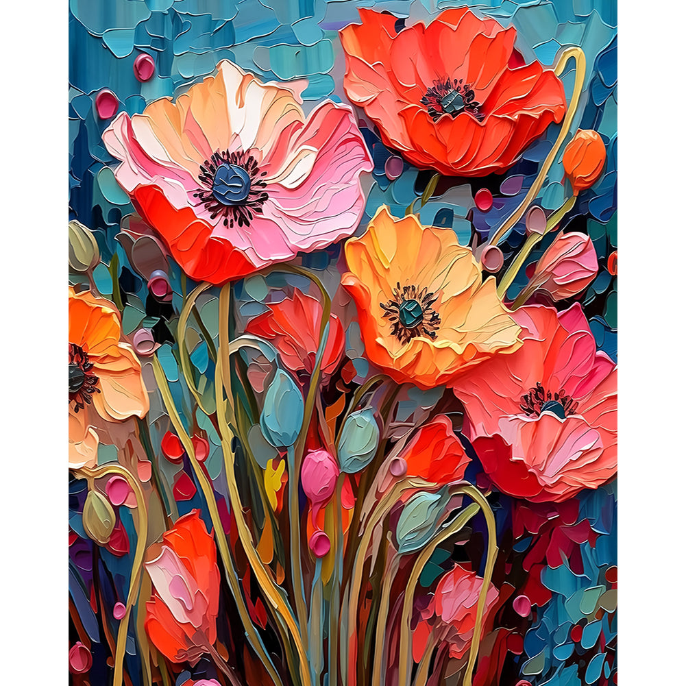 Poppy - Full Round Drill Diamond Painting 40*50CM