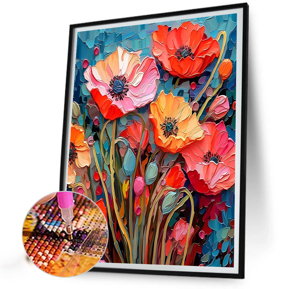 Poppy - Full Round Drill Diamond Painting 40*50CM