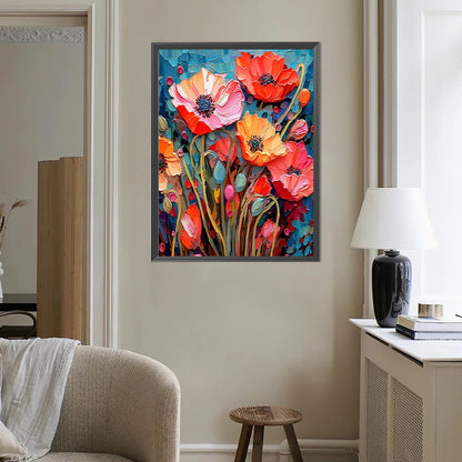 Poppy - Full Round Drill Diamond Painting 40*50CM