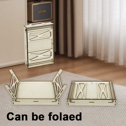 5D DIY Butterfly Diamond Painting Wooden Serving Tray with Handle for Home Decor