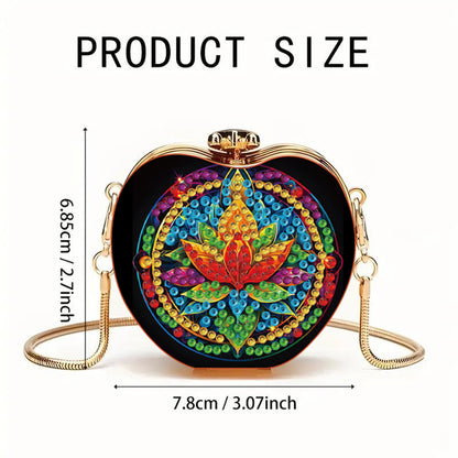DIY Diamond Painting Shoulder Bag Portable Bag for Coins Lipstick Earphones