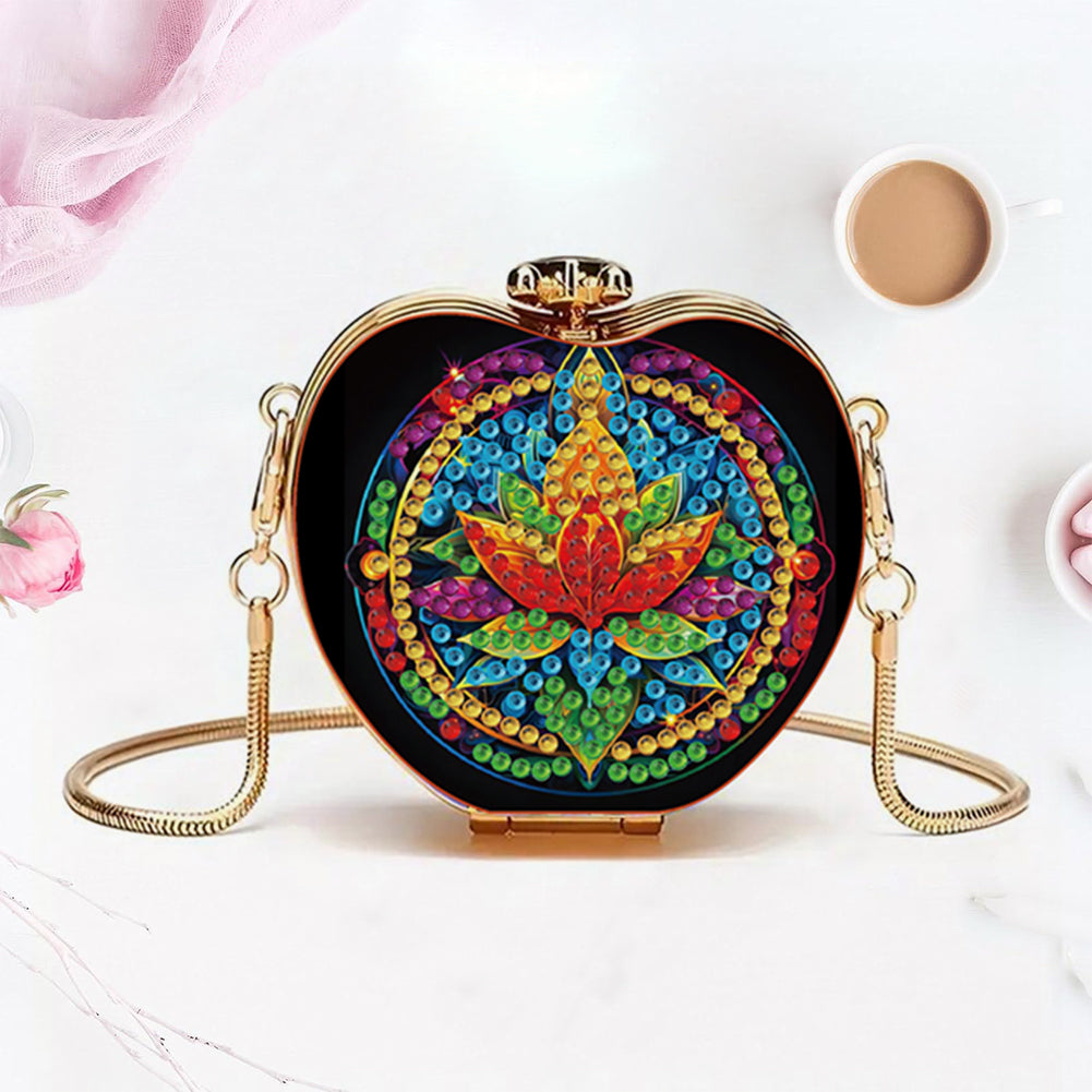DIY Diamond Painting Shoulder Bag Portable Bag for Coins Lipstick Earphones