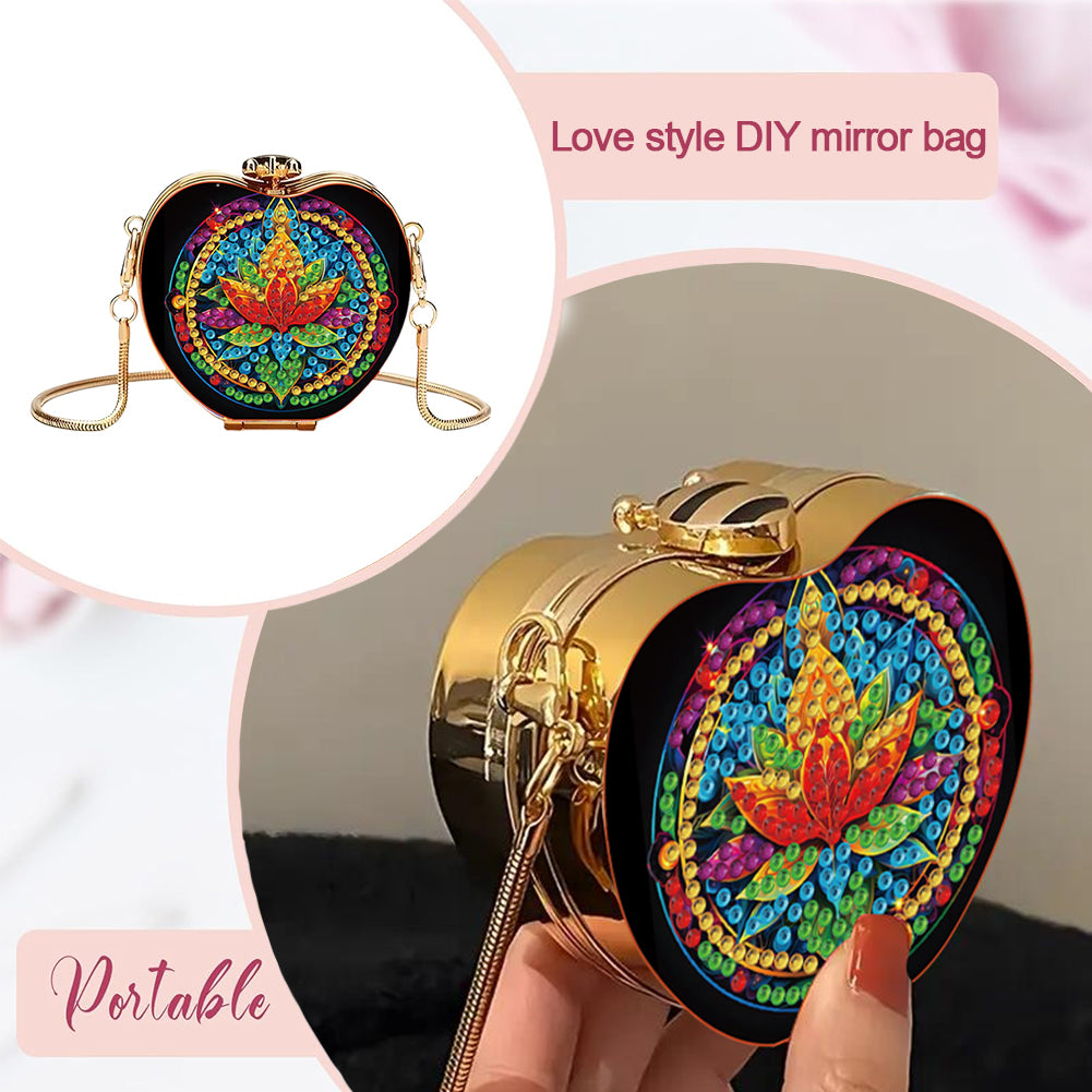 DIY Diamond Painting Shoulder Bag Portable Bag for Coins Lipstick Earphones