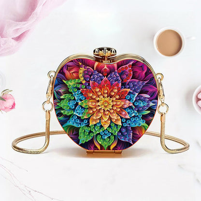 DIY Diamond Painting Shoulder Bag Portable Bag for Coins Lipstick Earphones