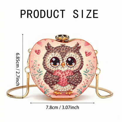 DIY Diamond Painting Shoulder Bag Portable Bag for Coins Lipstick Earphones