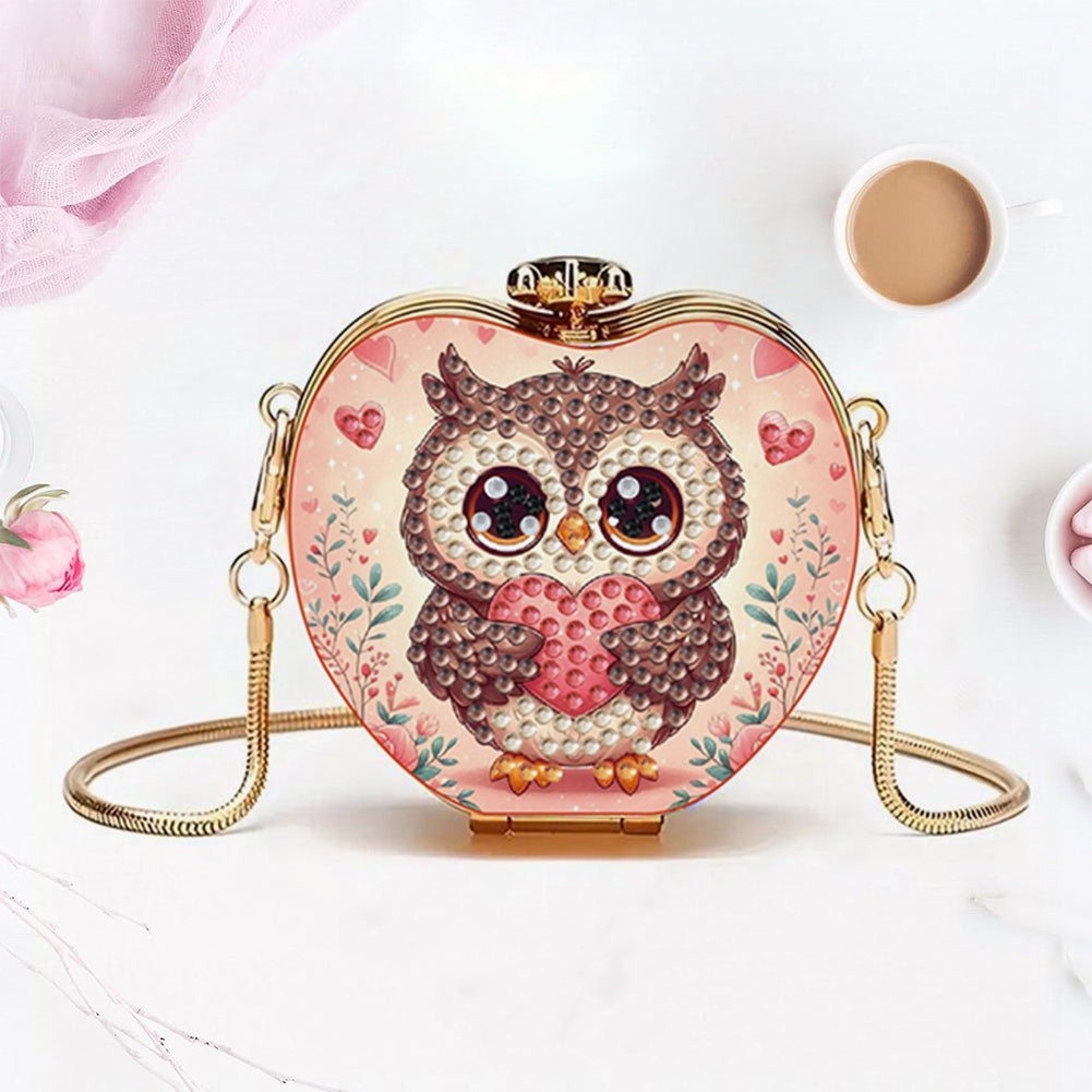 DIY Diamond Painting Shoulder Bag Portable Bag for Coins Lipstick Earphones