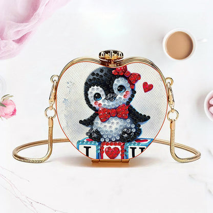 DIY Diamond Painting Shoulder Bag Portable Bag for Coins Lipstick Earphones