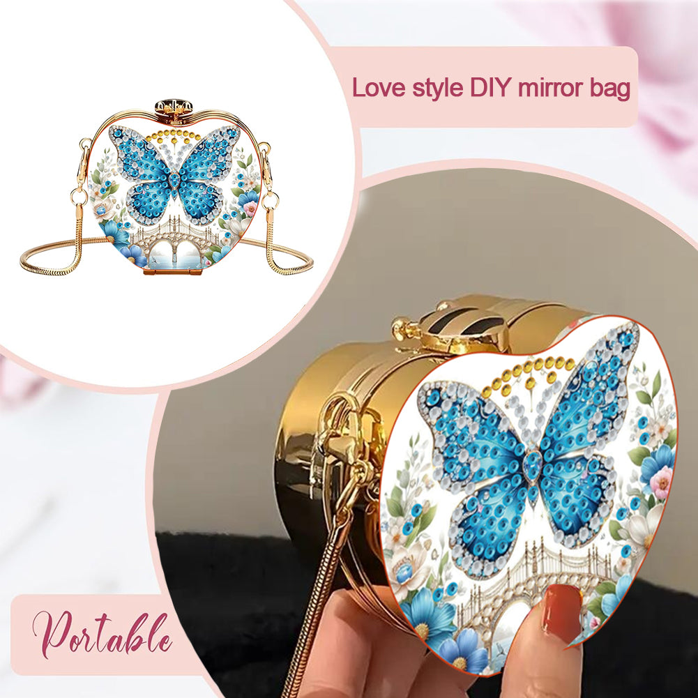 DIY Diamond Painting Shoulder Bag Portable Bag for Coins Lipstick Earphones