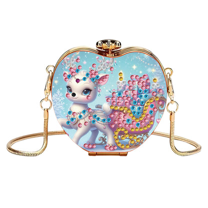 DIY Diamond Painting Shoulder Bag Portable Bag for Coins Lipstick Earphones