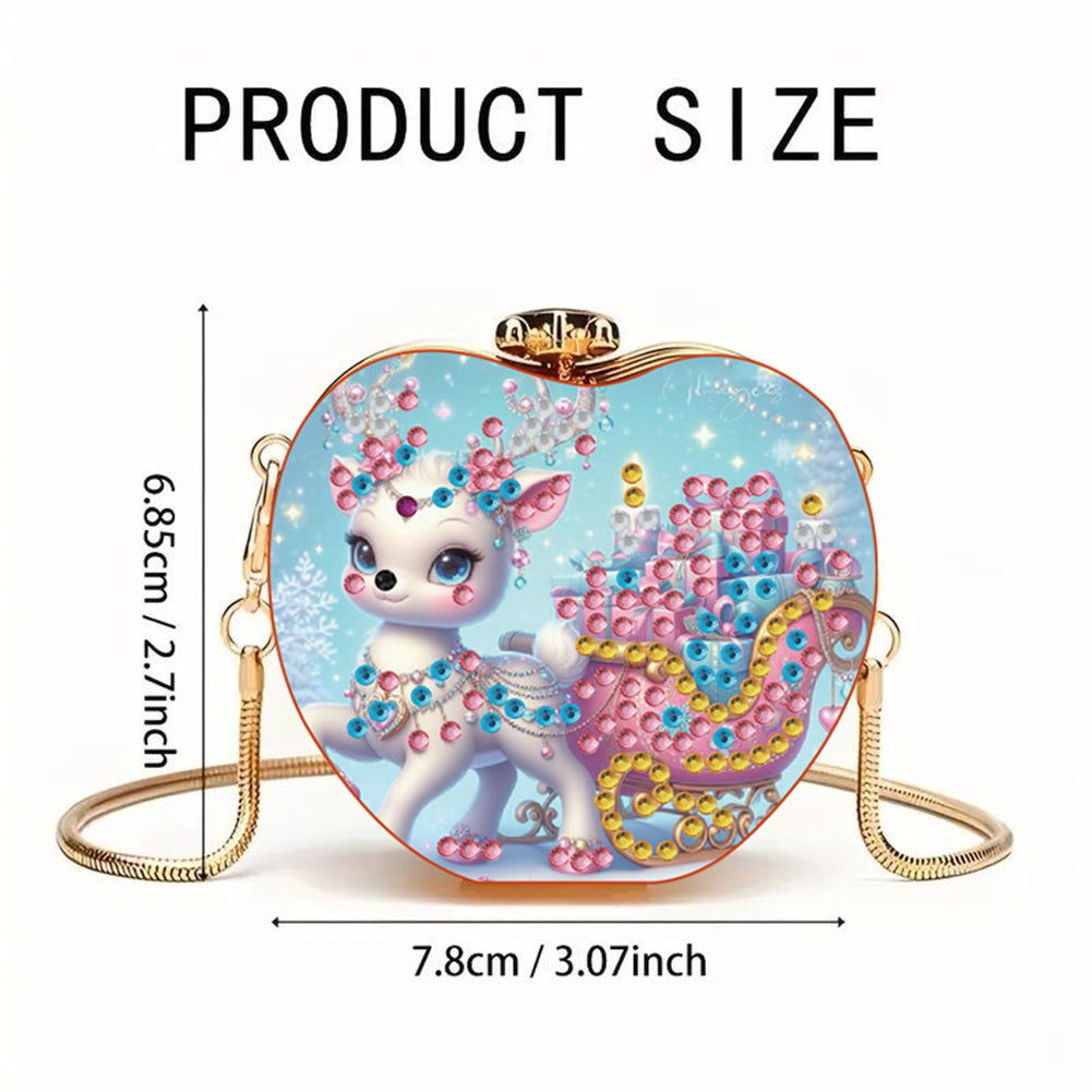DIY Diamond Painting Shoulder Bag Portable Bag for Coins Lipstick Earphones